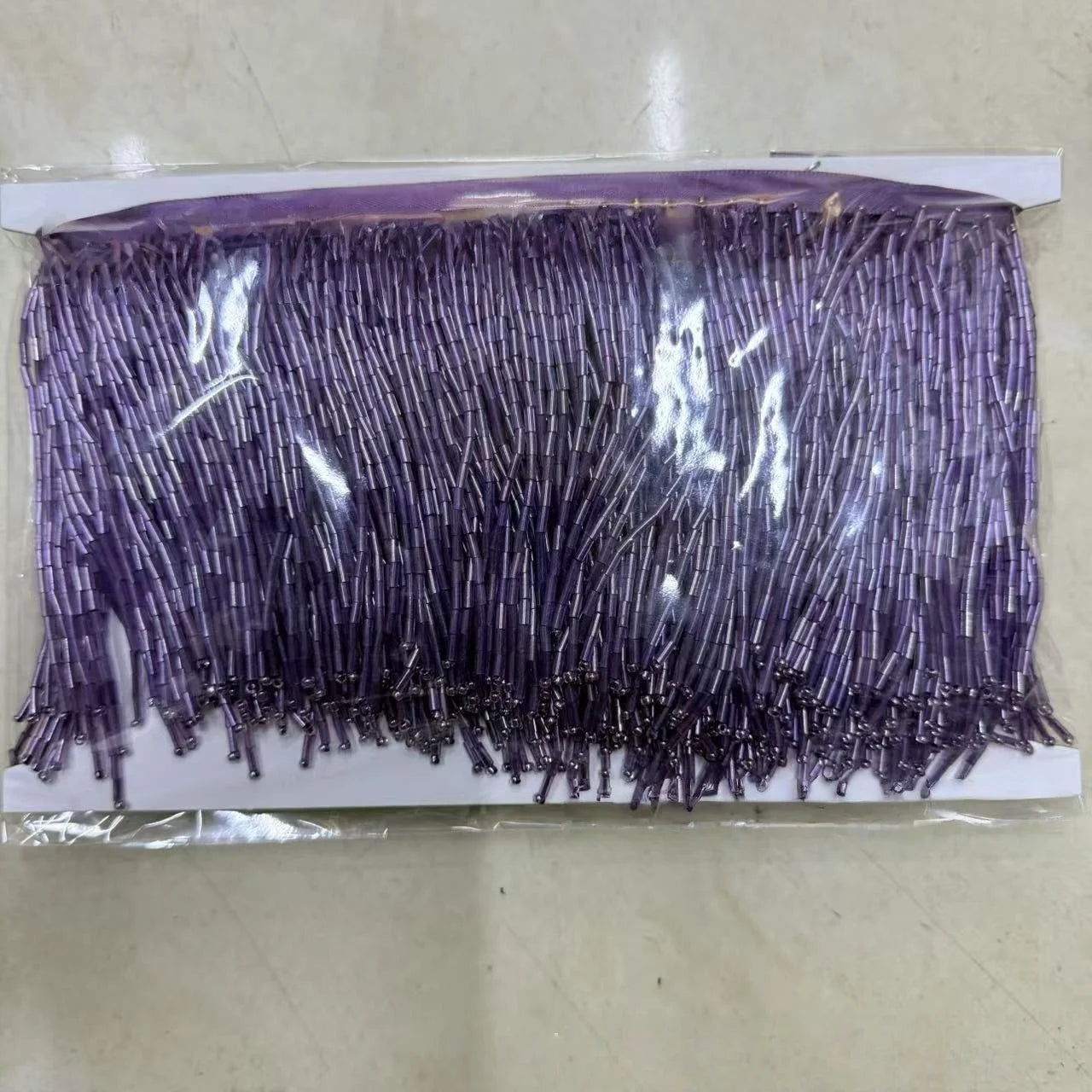 5 Yards 10cm Beaded Tassel Fringe Handmade Trimming for Costumes Dresses Crafts Sew on Decorative Edge