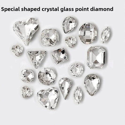 Wholesale Crystal clear Rhinestones DIY Beads Glass Pointback Stones for Jewelry Making And Home Decoration all size