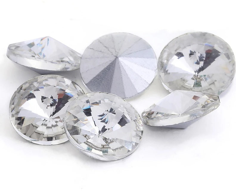 Wholesale Crystal clear Rhinestones DIY Beads Glass Pointback Stones for Jewelry Making And Home Decoration all size