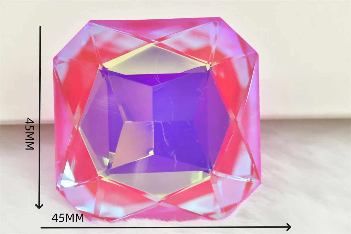2pcs 45mm large stones Crystal  square Glass  big size Rhinestones Jewels Making  fancy stones for diy