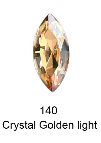 20pcs Navette Crystal Pointed Back Rhinestones All Size K9 Glass 3D Fancy Stones Nailart Diamond For Jewelry DIY 3017