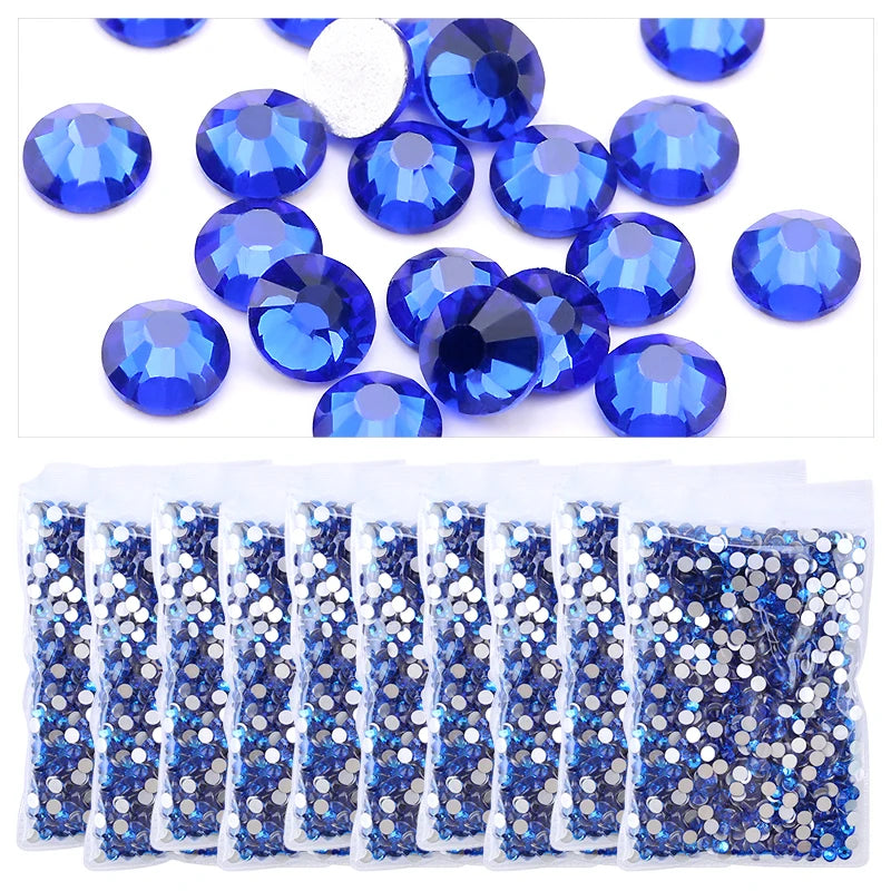 Wholesale in Bulk Rhinestones for Clothes DIY flat back Diamond Nail Rhinestone Decorations Crystals AB Glitter Face Art Stone