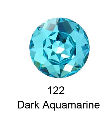 Round Crystal Glass Rhinestones, 3D Glitter Stones, DIY Diamonds for Jewelry Clothing, Garment Beads Decoration