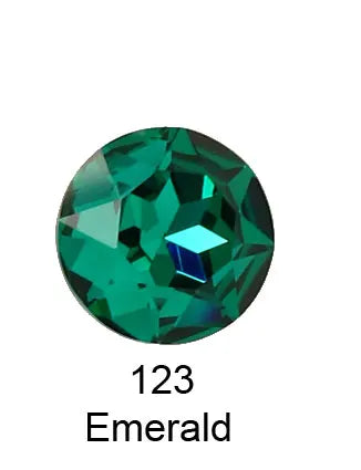 Round Crystal Glass Rhinestones, 3D Glitter Stones, DIY Diamonds for Jewelry Clothing, Garment Beads Decoration