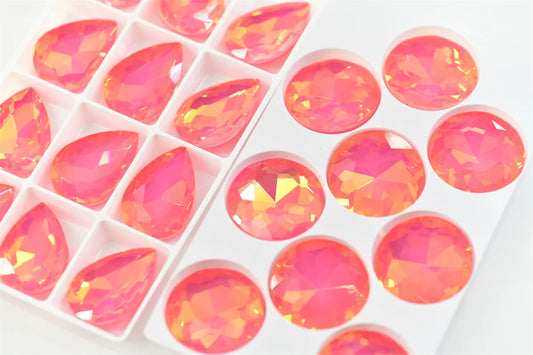 watermelon red jelly rhineatones pointback strass beads jewels clothes diy