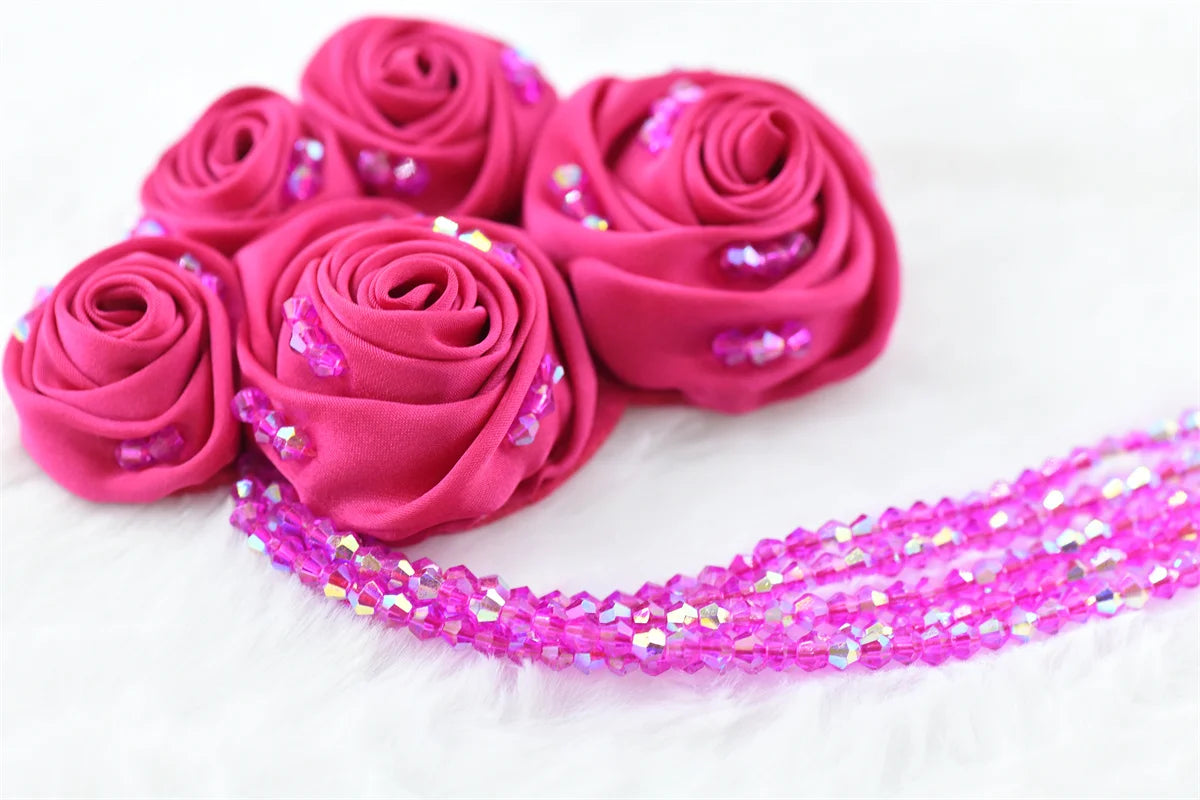 1 pcs with rhinestone rose flower Elegant Pin-On Corsages for Weddings & Events Easy wear Perfect for Dancing & Celebrations
