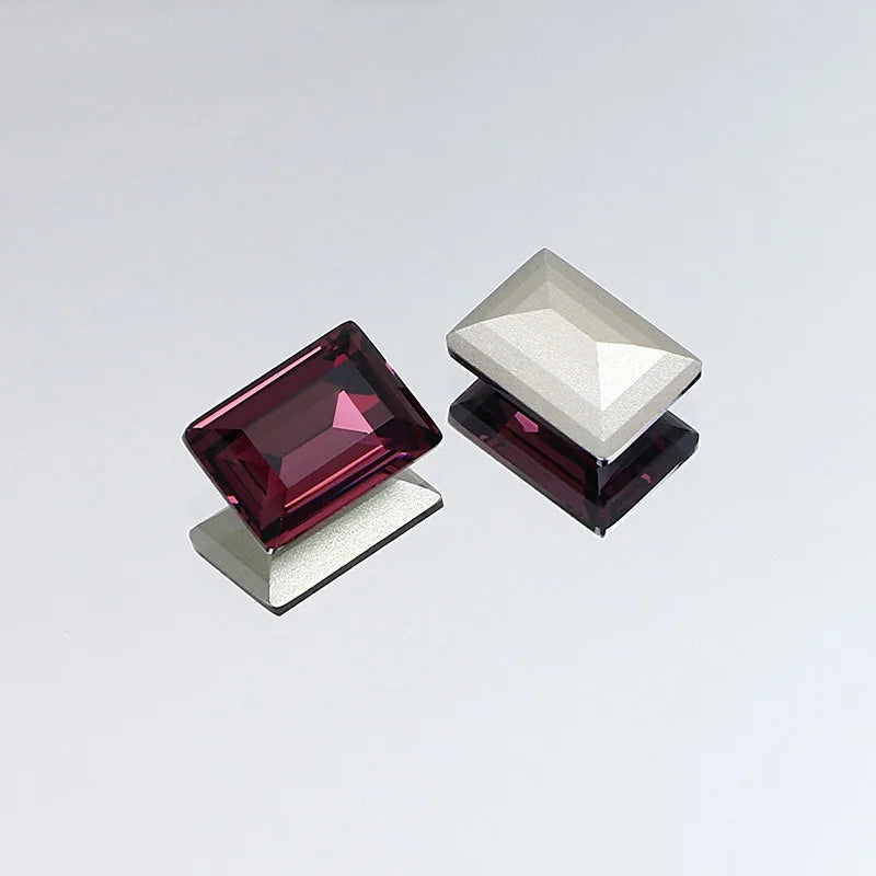 Wholesale k9 Rectangle Rhinestones Glass Strass crafts super Glitter For Clothes DIY Sewing Beads For Jewelry 10X14MM