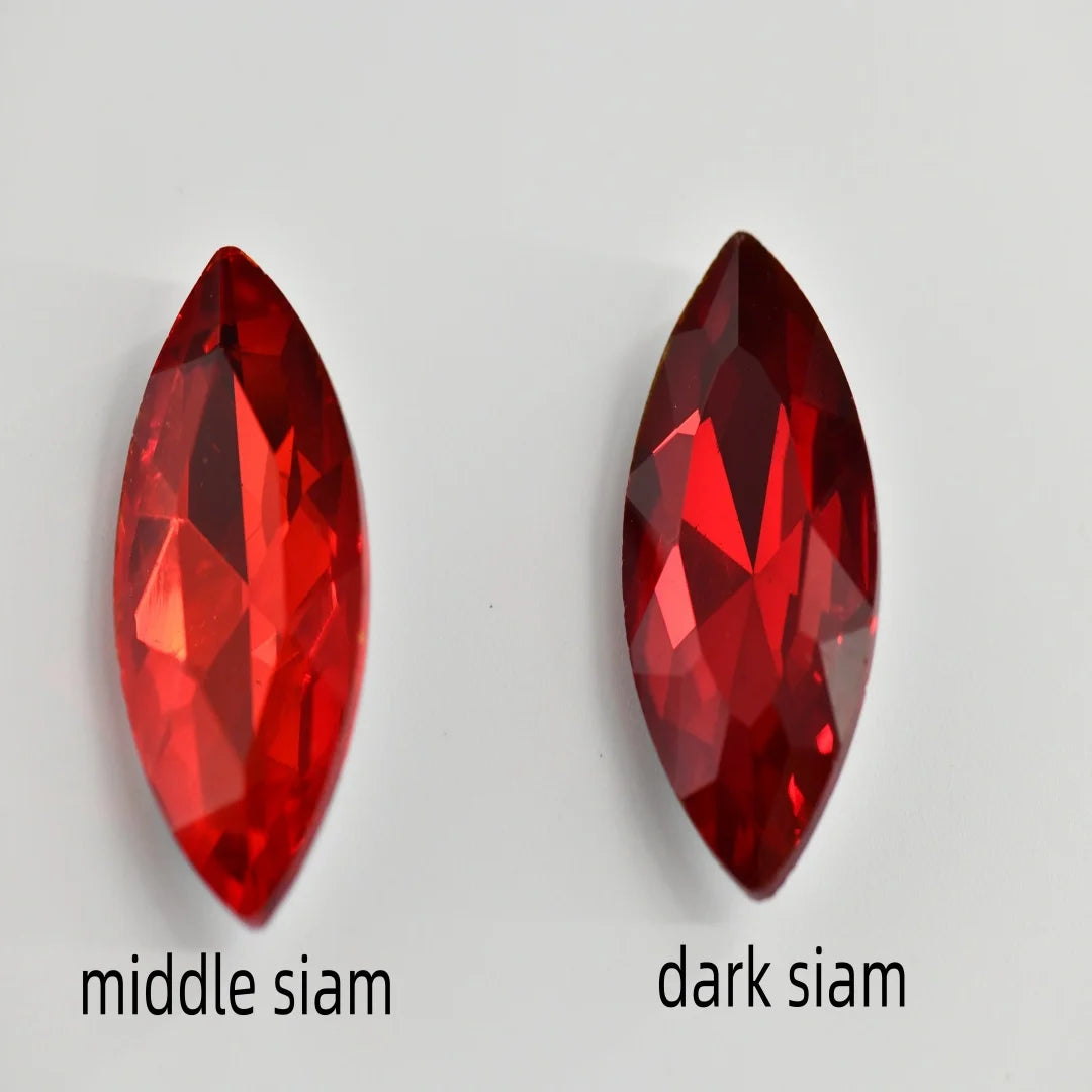 Dark Siam Glass Crystal Rhinestones  Beads for DIY Jewelry Crafting