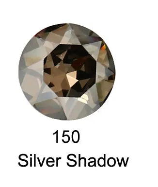 Round Crystal Glass Rhinestones, 3D Glitter Stones, DIY Diamonds for Jewelry Clothing, Garment Beads Decoration