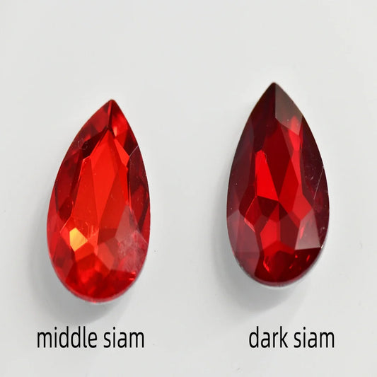 Dark Siam Glass Crystal Rhinestones  Beads for DIY Jewelry Crafting