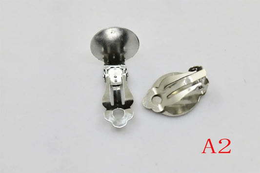 50 pairs Clip on Earring Converter Non-Pierced Earrings Components with Loop