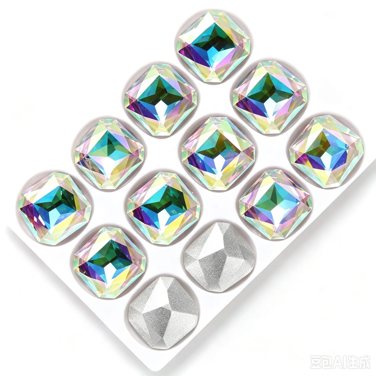 23x23mm 18mm  Square Octagon Rhinestones  Glass Stones Glitter Crystal Strass  Rhinestones Loose Stones
