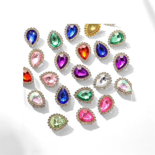 Sunflower Sewing Claw Rhinestones Crystals Glass Beads Buttons Stones  Clothes Sewing Accessories de costura novedosos