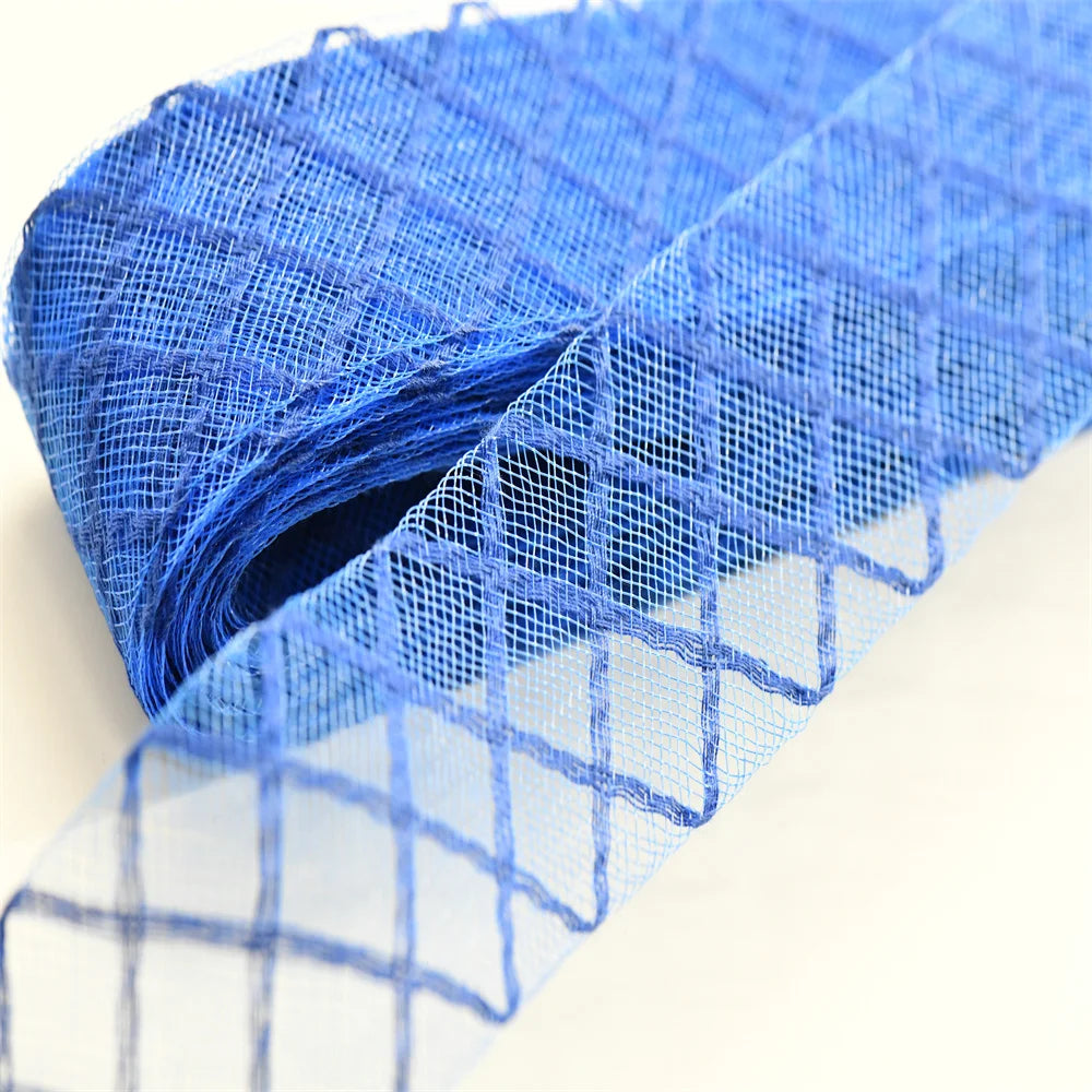 4.5cm 8cm Plaid cotton thread Soft Polyester Horsehair Crinolin crafts Boning Sewing Wedding Dress Dance DIY Accessories