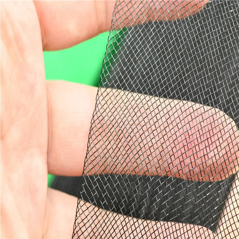 5cm 7.5cm plyester Mesh Ribbon Hard Stiff Flat Plain Crinolines Horsehair Fabric Multiple Widths  Hat And Skirt Making