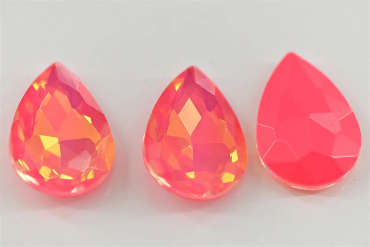 watermelon red jelly rhineatones pointback strass beads jewels clothes diy