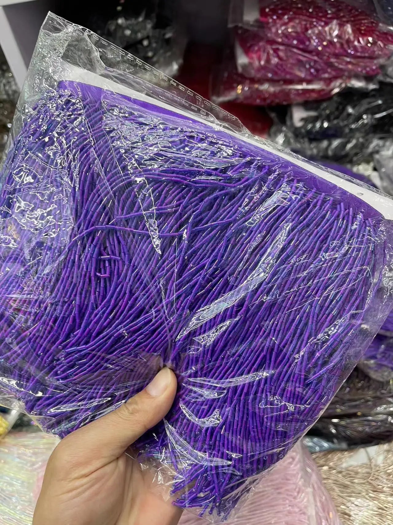 5 Yards 15cm Beaded Tassel Fringe Handmade Trimming for Costumes Dresses Crafts Sew on Decorative Edge