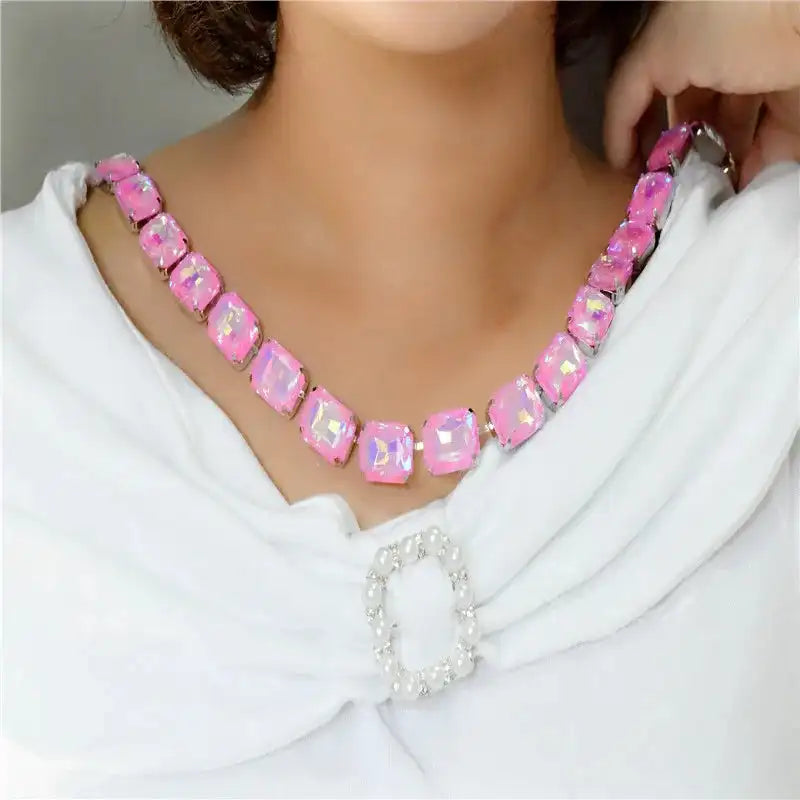 13x18mm  Strands pride necklace  handmade chain for dragqueen  Rectangle shape  1 yard