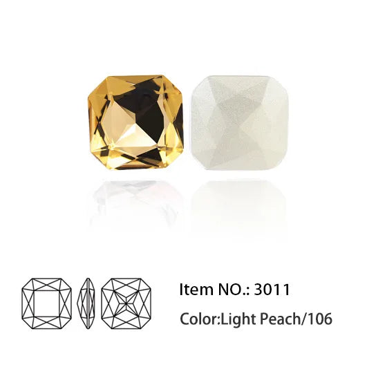 Sparkling K9 Glass Pointback Crystal Rhinestones for DIY Crafts and Jewelry Making