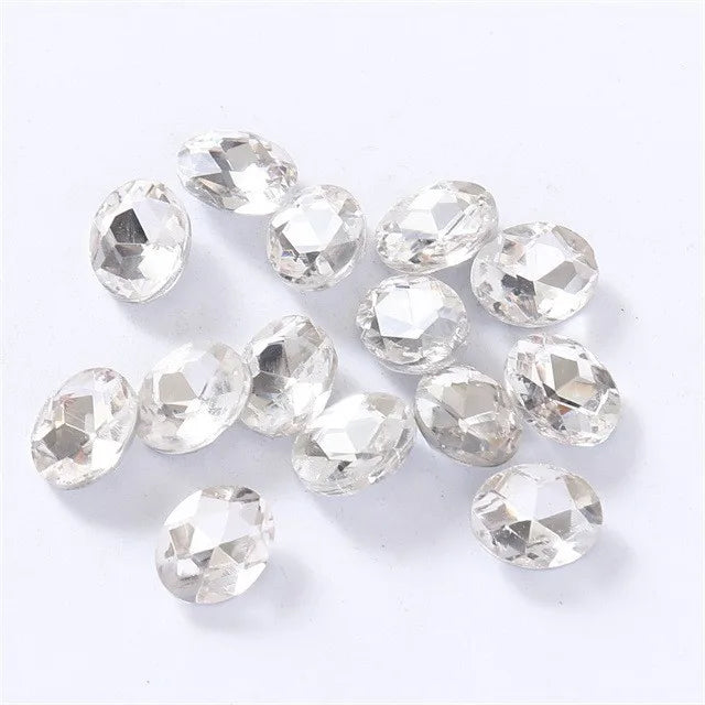 Wholesale Crystal clear Rhinestones DIY Beads Glass Pointback Stones for Jewelry Making And Home Decoration all size