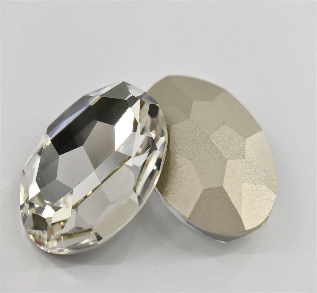 k9 Large stones Crystal  round OVAL  Glass big beads  Rhinestones Jewels Making 50mm