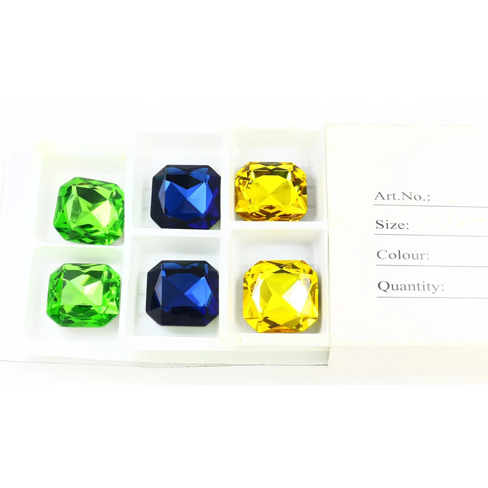 Sparkling K9 Glass Pointback Crystal Rhinestones for DIY Crafts and Jewelry Making