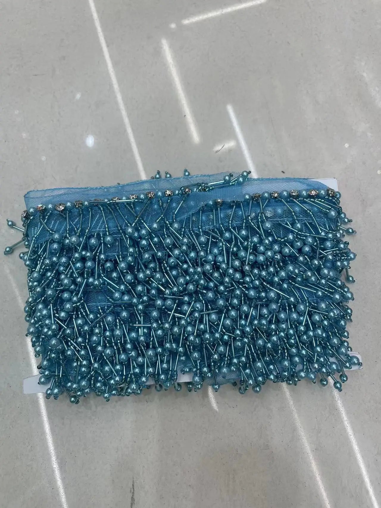 5.8yards 6cm high quality pearls Beaded Tassel Fringe for costumes dress crafts sew on DIY Accessories Home Textile Dance