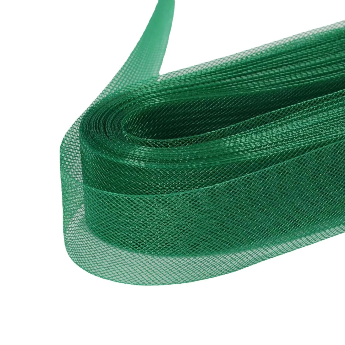 5cm 7.5cm plyester Mesh Ribbon Hard Stiff Flat Plain Crinolines Horsehair Fabric Multiple Widths  Hat And Skirt Making