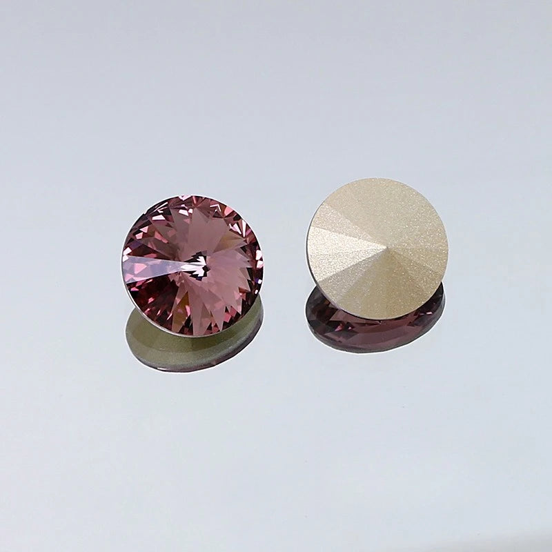 K9 18mm rivoli glass crystal pointback beads jewels making