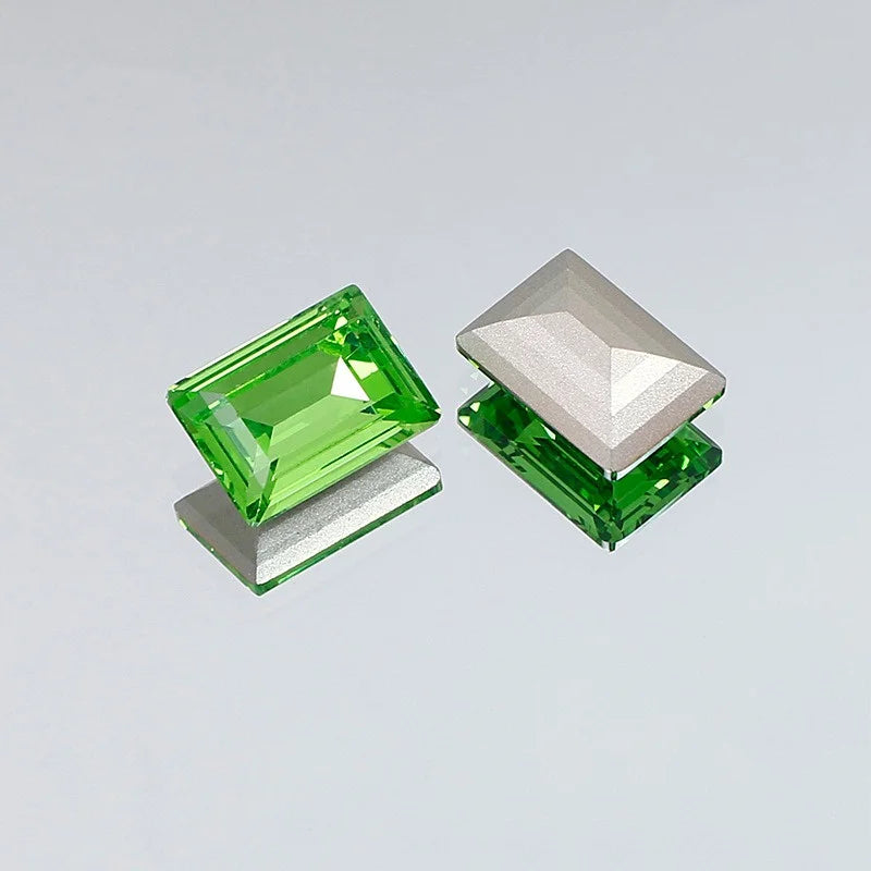 Wholesale k9 Rectangle Rhinestones Glass Strass crafts super Glitter For Clothes DIY Sewing Beads For Jewelry 10X14MM