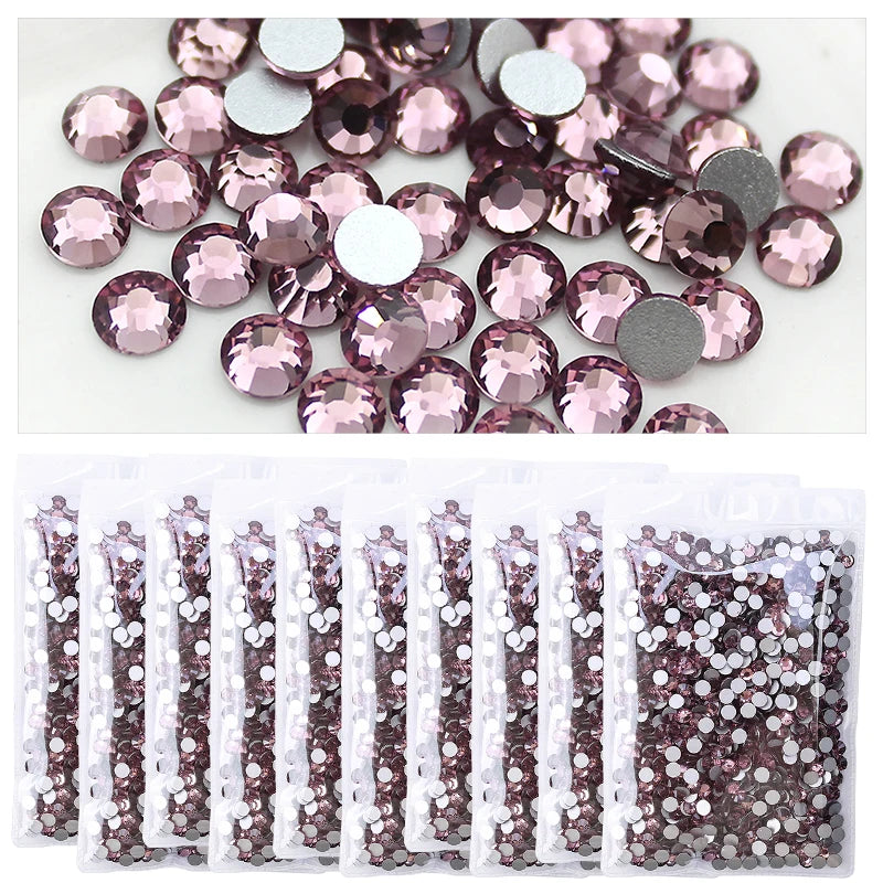 Wholesale in Bulk Rhinestones for Clothes DIY flat back Diamond Nail Rhinestone Decorations Crystals AB Glitter Face Art Stone