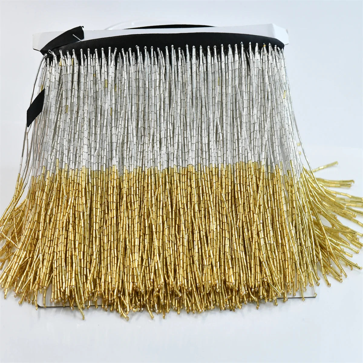 5 Yards 15cm Beaded Tassel Fringe Handmade Trimming for Costumes Dresses Crafts Sew on Decorative Edge