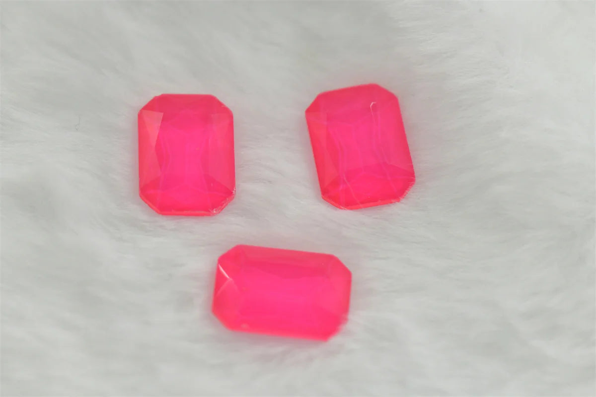 Neon Pink Rhinestones Crystals Strass Applique Shiny Stone Decor for Crafts Accessories