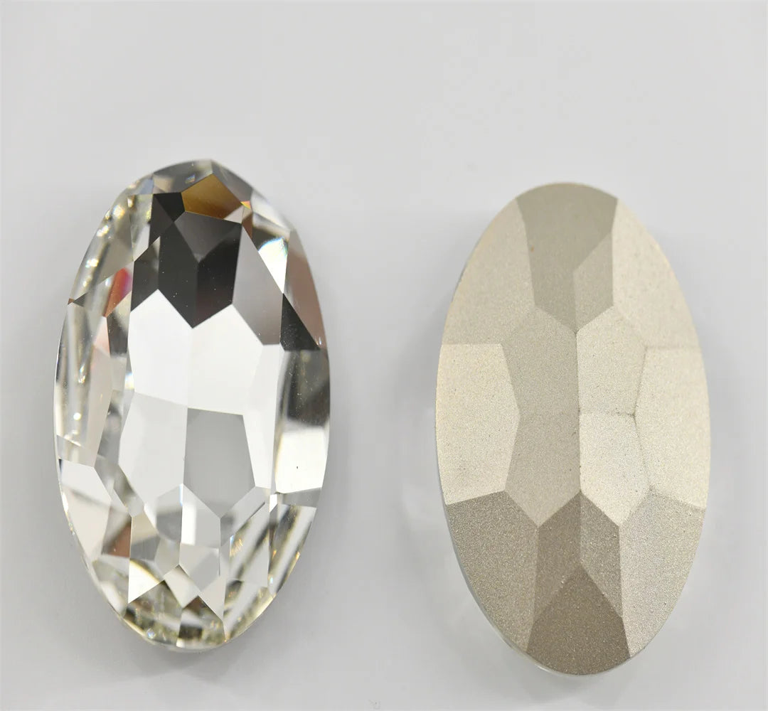 k9 Large stones Crystal  round OVAL  Glass big beads  Rhinestones Jewels Making 50mm