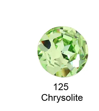 Round Crystal Glass Rhinestones, 3D Glitter Stones, DIY Diamonds for Jewelry Clothing, Garment Beads Decoration