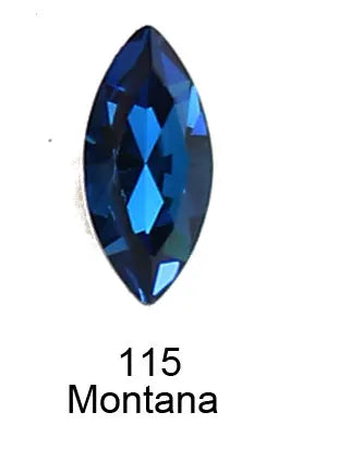 20pcs Navette Crystal Pointed Back Rhinestones All Size K9 Glass 3D Fancy Stones Nailart Diamond For Jewelry DIY 3017