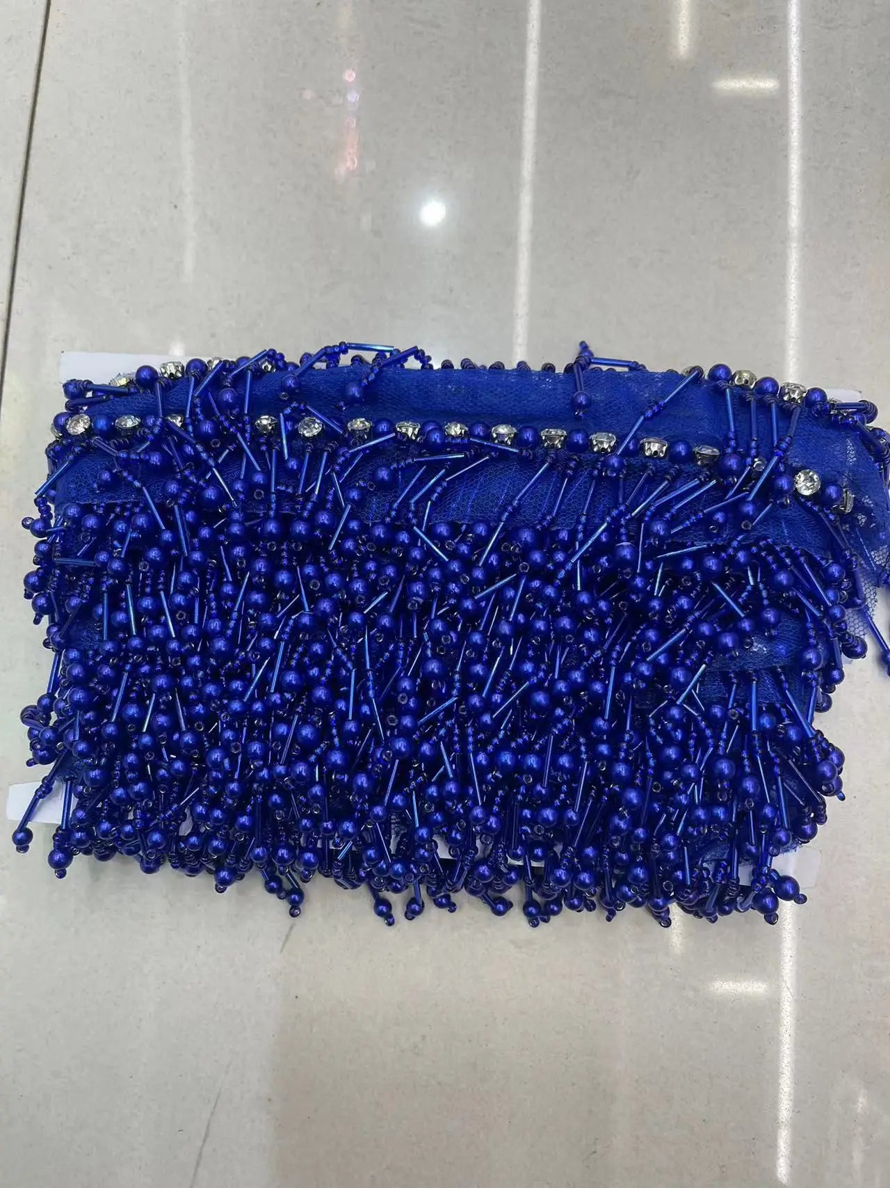 5.8yards 6cm high quality pearls Beaded Tassel Fringe for costumes dress crafts sew on DIY Accessories Home Textile Dance
