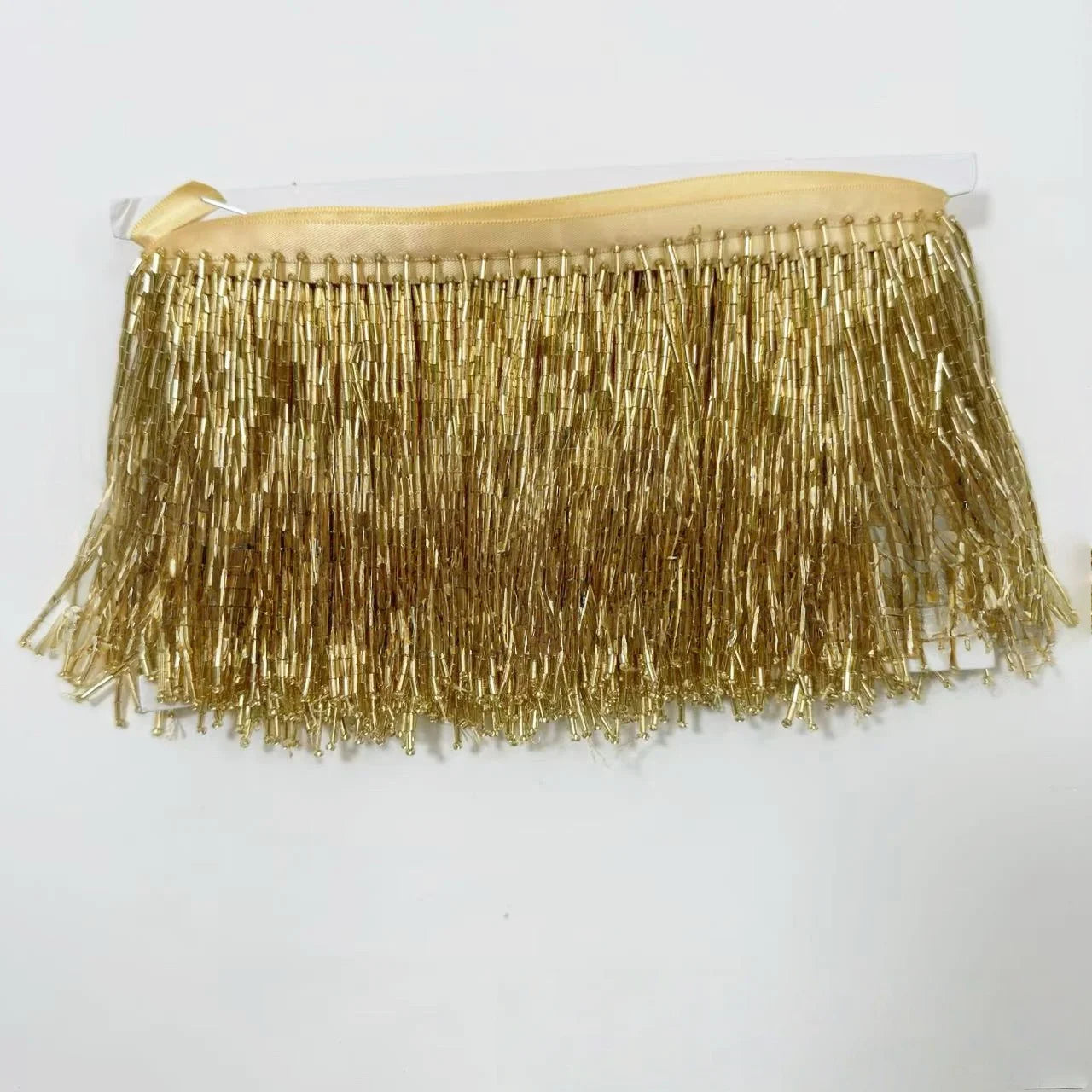 5 Yards 10cm Beaded Tassel Fringe Handmade Trimming for Costumes Dresses Crafts Sew on Decorative Edge