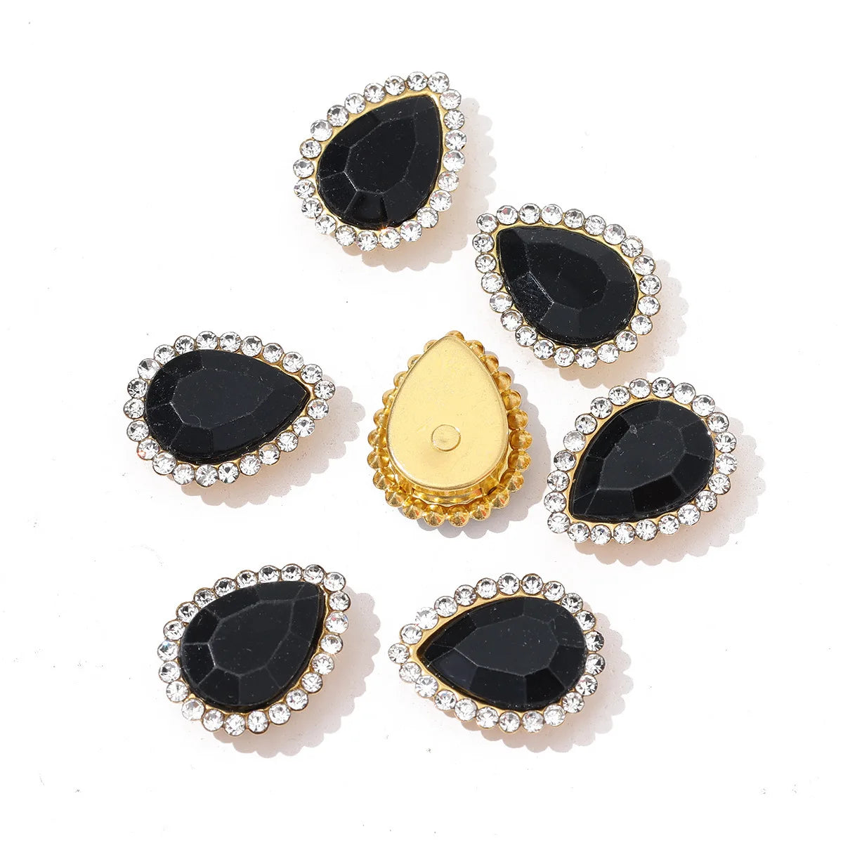 Sunflower Sewing Claw Rhinestones Crystals Glass Beads Buttons Stones  Clothes Sewing Accessories de costura novedosos
