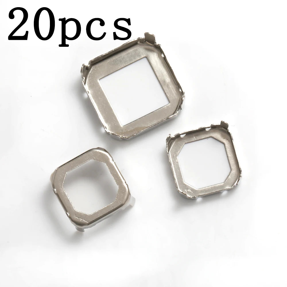 23x23mm 18mm  Square Octagon Rhinestones  Glass Stones Glitter Crystal Strass  Rhinestones Loose Stones