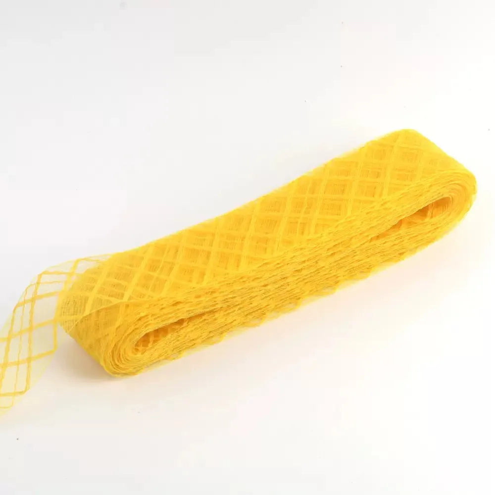 4.5cm 8cm Plaid cotton thread Soft Polyester Horsehair Crinolin crafts Boning Sewing Wedding Dress Dance DIY Accessories