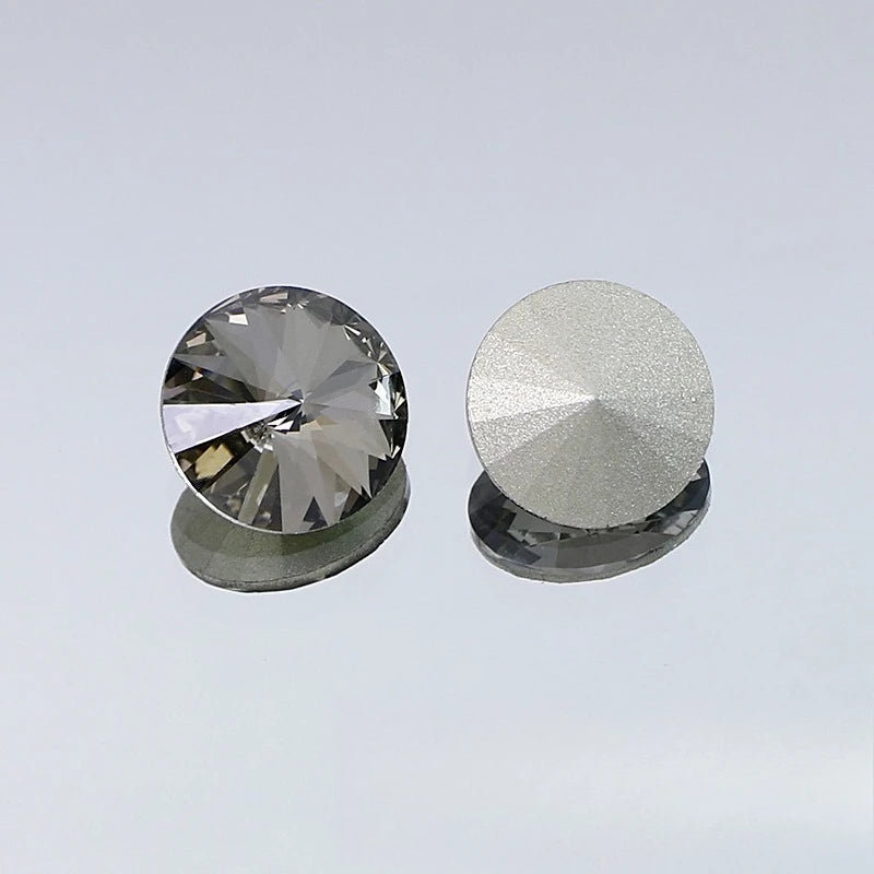 K9 18mm rivoli glass crystal pointback beads jewels making
