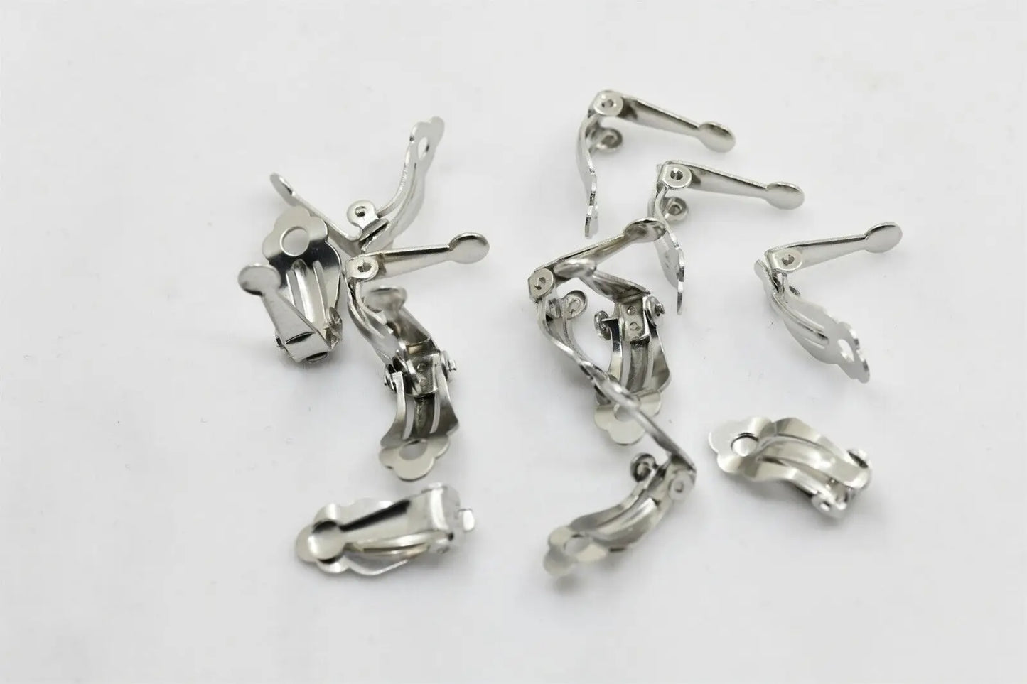 50 pairs Clip on Earring Converter Non-Pierced Earrings Components with Loop