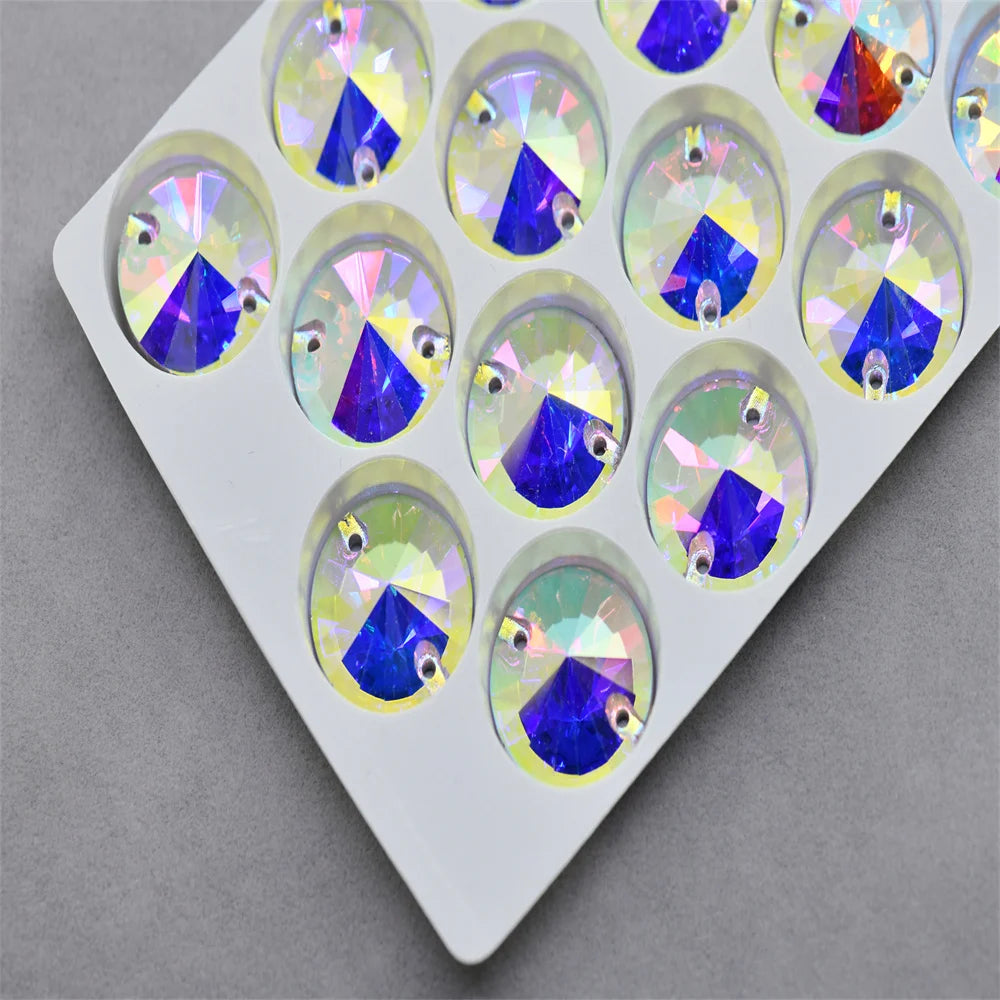 High quality  super glitter Round glass flatback rhinestone  Costume Dress sew on stones 12mm 14mm 18mm 16mm  can mixed size