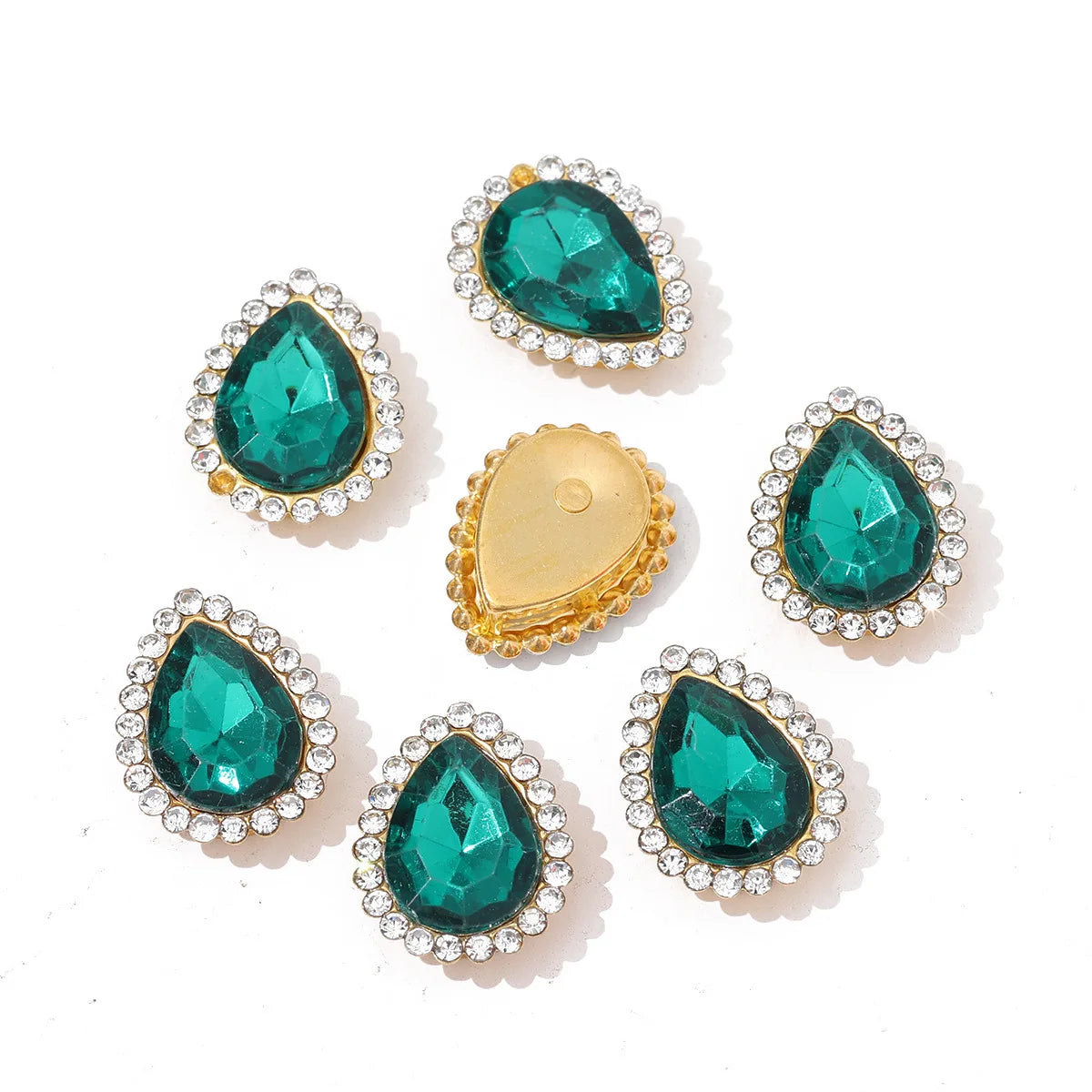 Sunflower Sewing Claw Rhinestones Crystals Glass Beads Buttons Stones  Clothes Sewing Accessories de costura novedosos