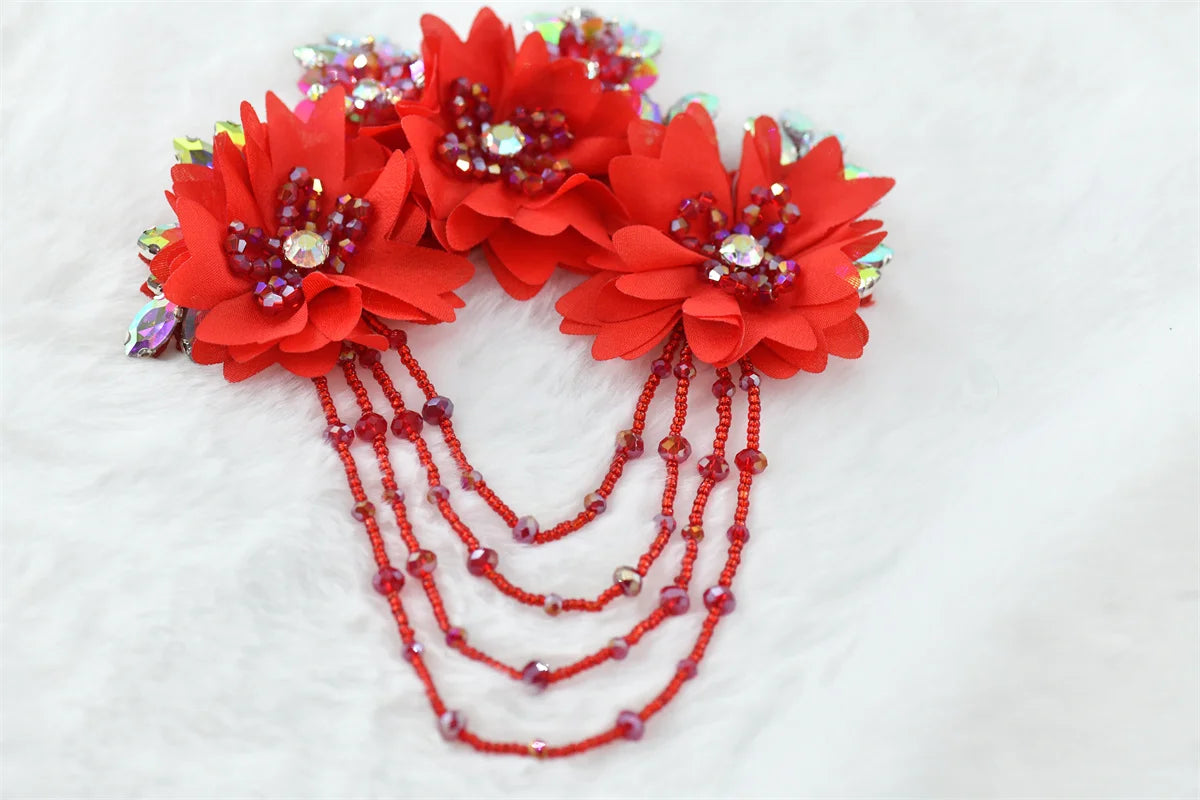 1 pcs fringe rhinetones Brooch Pin Corsage Collection  Perfect for Dancing  Celebration clothes crafts
