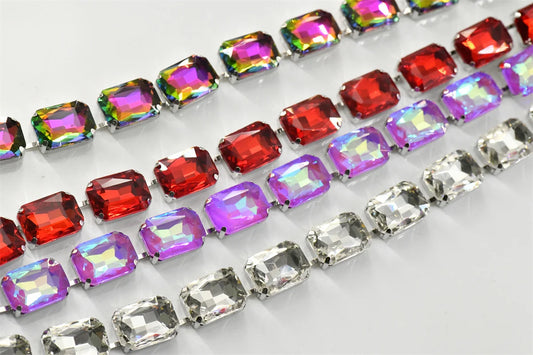 13x18mm  Strands pride necklace  handmade chain for dragqueen  Rectangle shape  1 yard