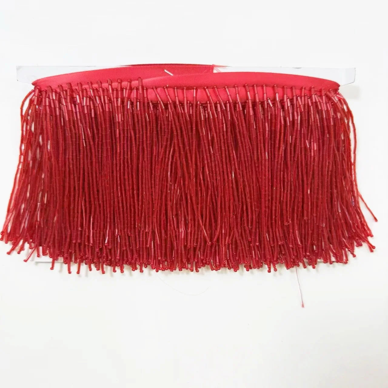 5 Yards 10cm Beaded Tassel Fringe Handmade Trimming for Costumes Dresses Crafts Sew on Decorative Edge