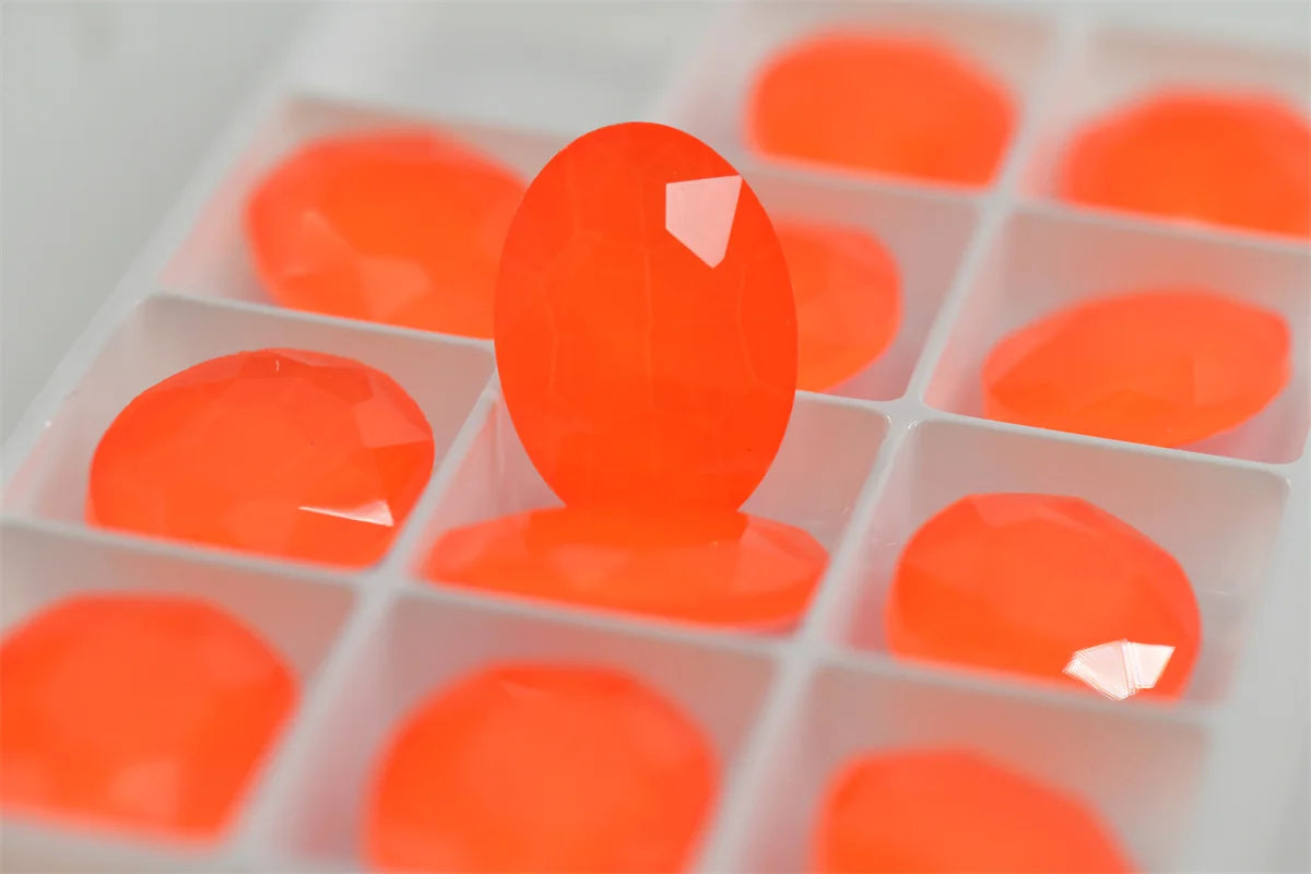 Neon orange Rhinestones Crystals Strass Applique Shiny Stone Decor for Crafts Accessories