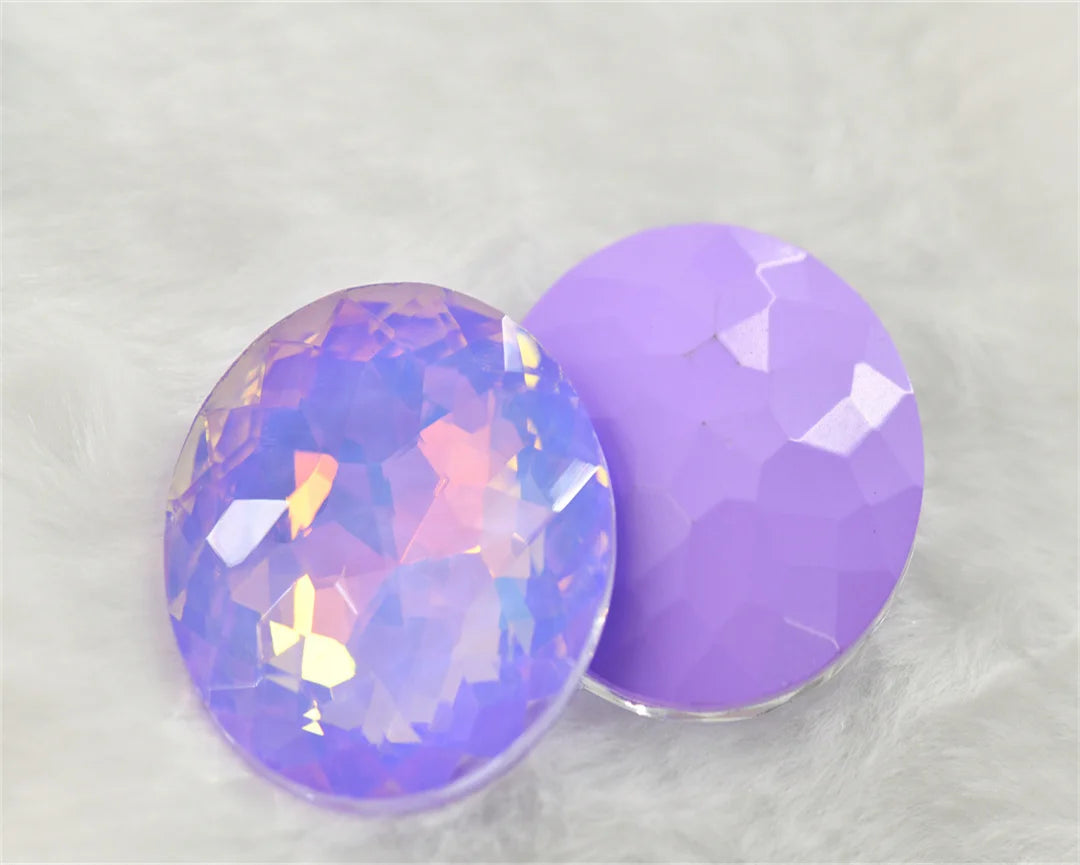 high quality 35mm Big rhinestones jelly Crystal  Round Glass stones  Jewels Making large beads for  wedding Decoration